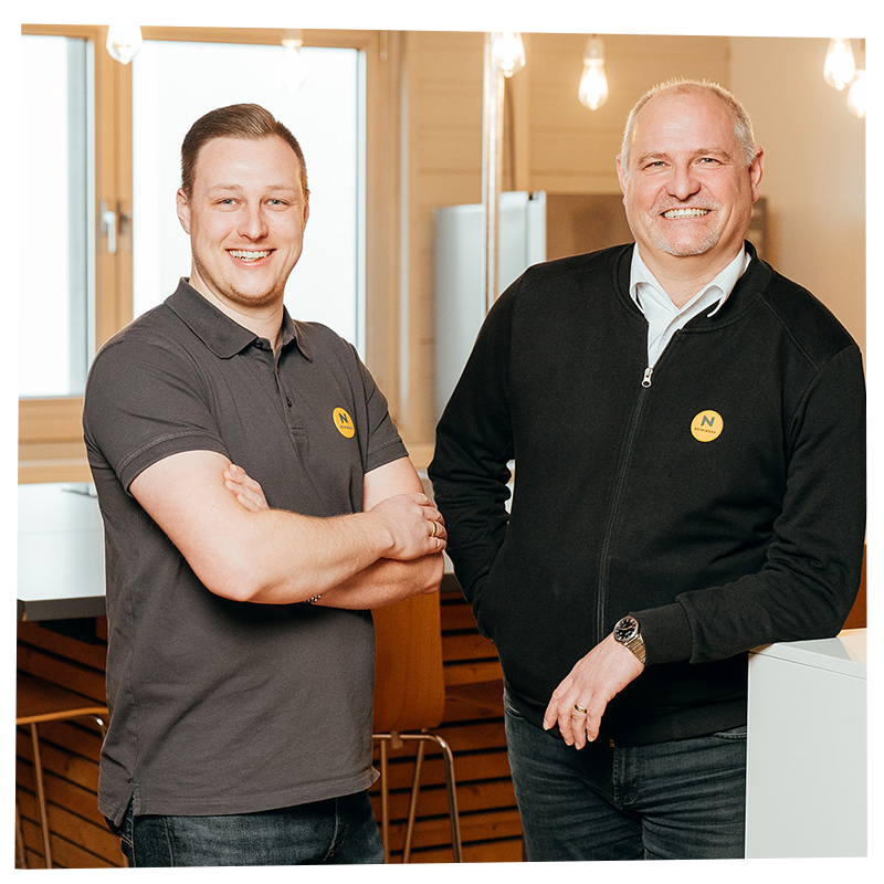 Foto unseres Teams Freiburg aus Julian und Rainer.