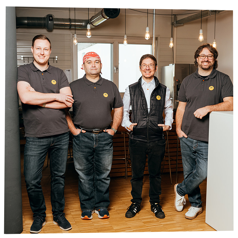 Foto unseres Teams Lauchringen bestehend aus Julian, Viktor, Mark und Christian.